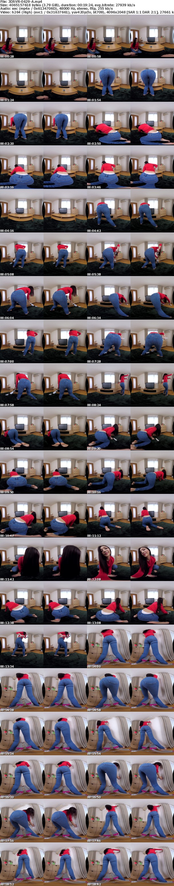 (VR) 3DSVR-0629 兄嫁のピタピタなデニム尻に我慢できずに後ろからチ●ポをねじ込みガン突き！ 古川いおり