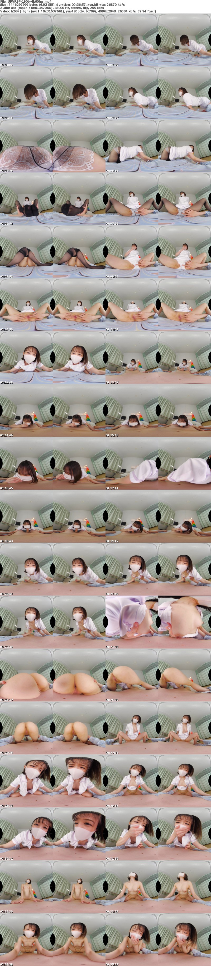 (VR) URVRSP-190 【VR】マスク美女の看護師に退院するまで見つめられ、射精させられる入院生活。