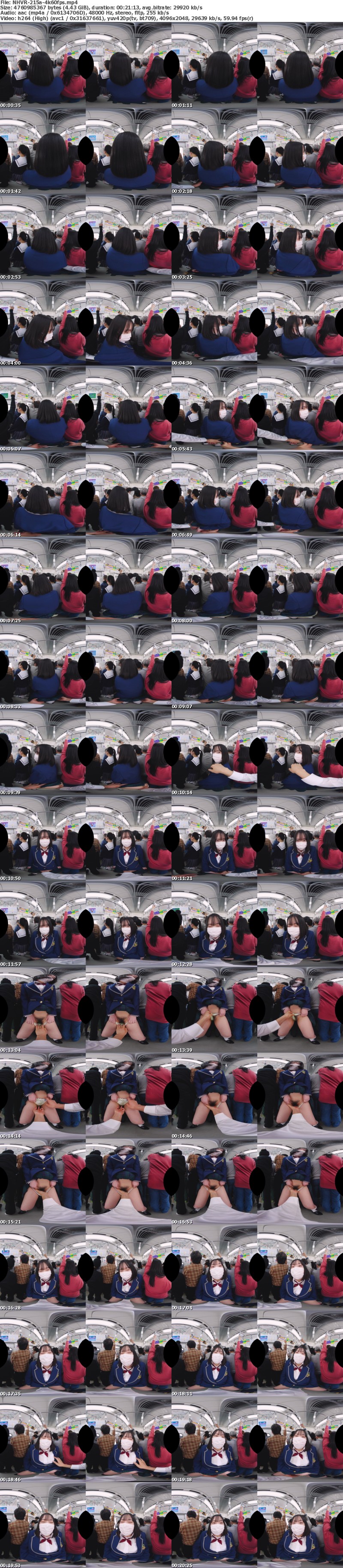 [VR] NHVR-215 【VR】リアル痴● ～電車の中で手マンされて羞恥イキするJ○の顔をガン見できるVR～