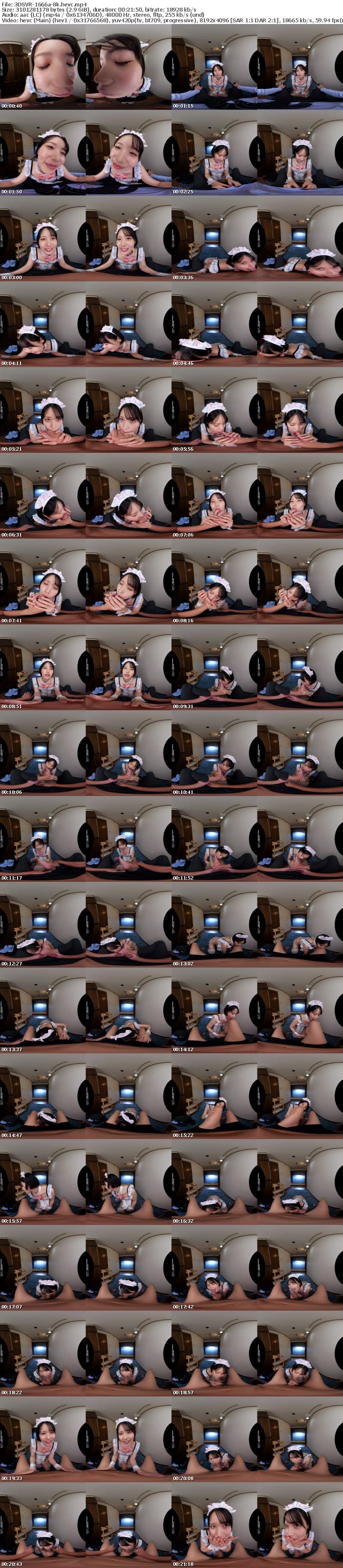 [VR] 3DSVR-1666 【VR】【8K】チンシャブ極上テクニックでご奉仕してくれるおしゃぶり大好き高級ランジェリーメイド 柴崎はる