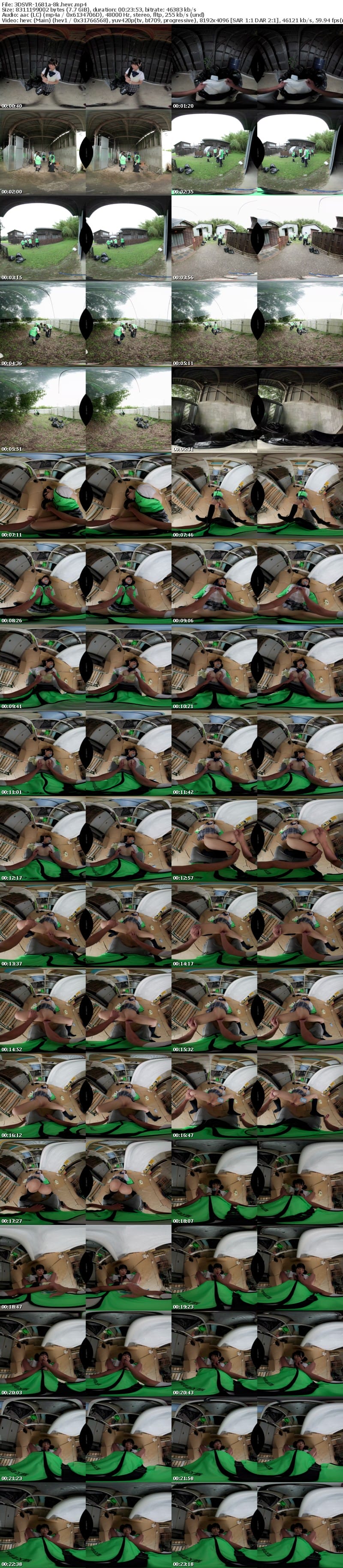 [VR] 3DSVR-1681 【VR】【8K】【高画質 追跡視点】休日に地域のゴミ拾いに参加する心が綺麗な少女を捕獲して淫行