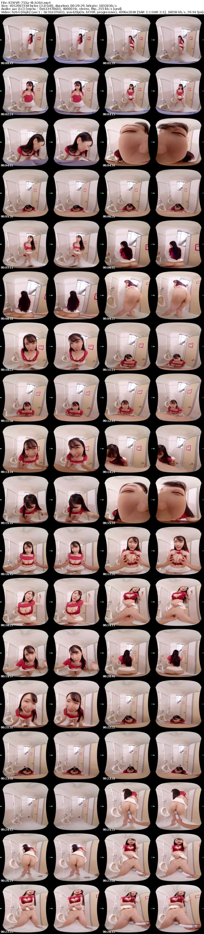 [VR] KIWVR-753 【VR】近所の男子トイレでパンチラブラチラ露出誘惑してくる綺麗なお姉さんは誰専ヤリマン！馬乗りになり見知らぬチ〇ポでイキ狂うトイレの女神様 宮西ひかる