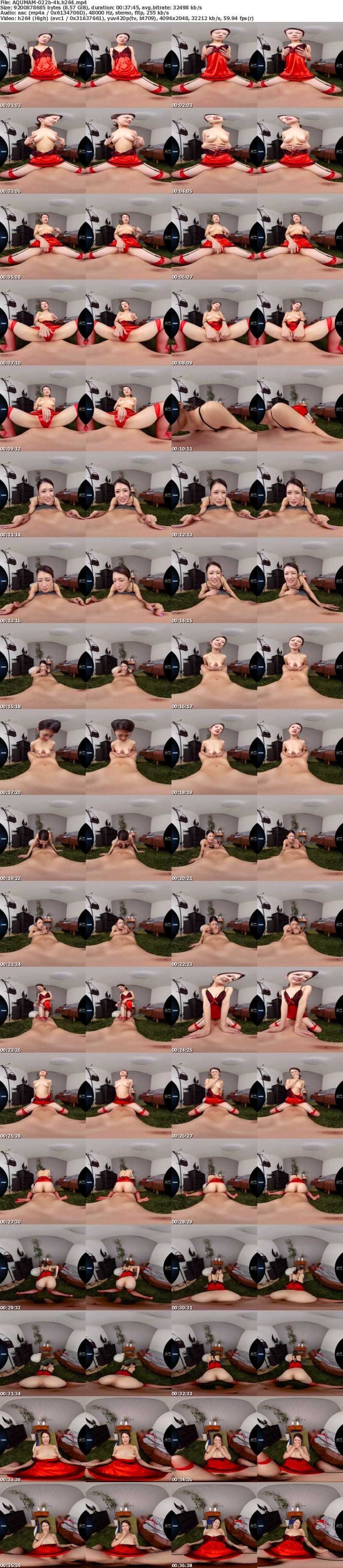 [VR] AQUMAM-022 【VR】旦那の精子じゃ妊娠できないから初めて会った男を誘惑して他人棒妊活 有賀みなほ