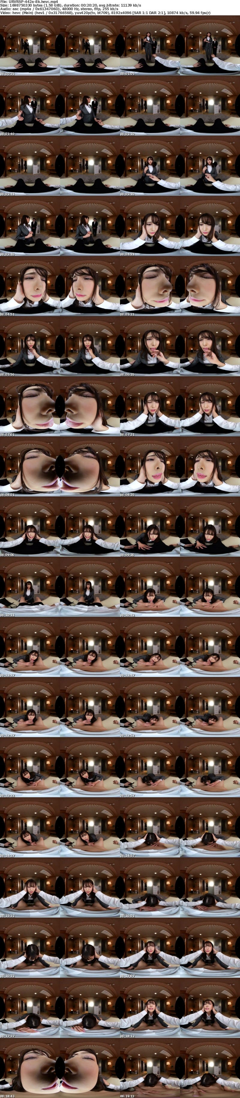 [VR] URVRSP-442 【VR】【8K VR】「私の喉奥、好きに使って下さい…。」取引先の傲慢社長に言いなり口マ○コ接待 花衣つばき