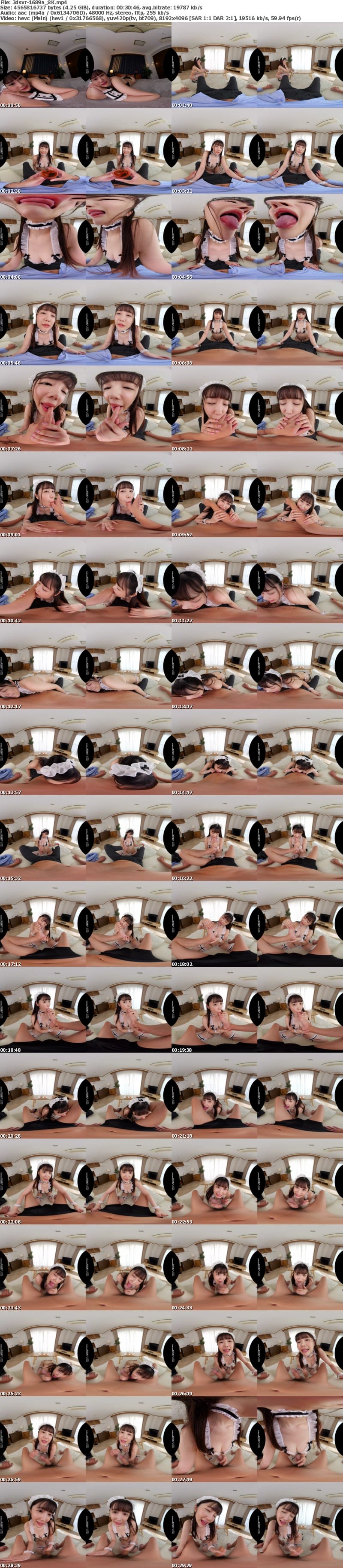 [VR] 3DSVR-1689 【VR】【8K】（顔面特化・天井特化）で S級に可愛い顔をじっくり見ながら、いつでもどこでも、チンシャブ極上テクニックで ご奉仕してくれるおしゃぶり大好き、妹（いもうと）ランジェリーメイド 椎名小春