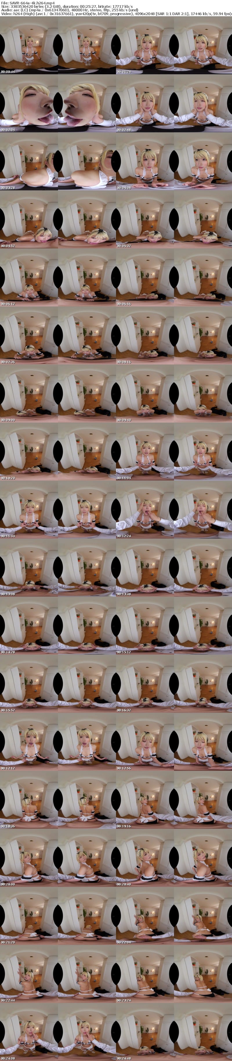 [VR] SAVR-664 【VR】俺のストレスも…性欲も…精液も…全てをスプリットタンで受け止めてくれる完全服従ド変態メイド 安堂はるの