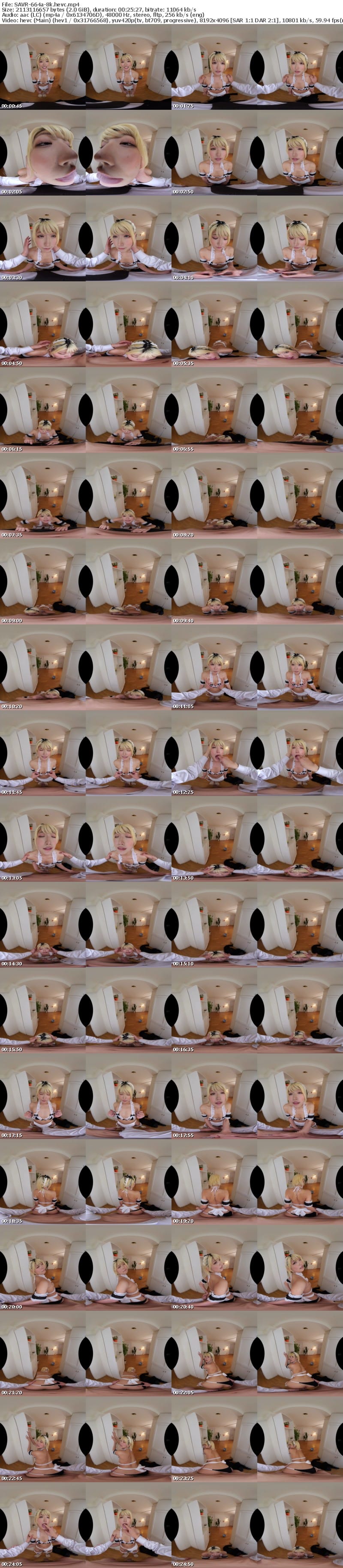 [VR] SAVR-664 【VR】俺のストレスも…性欲も…精液も…全てをスプリットタンで受け止めてくれる完全服従ド変態メイド 安堂はるの