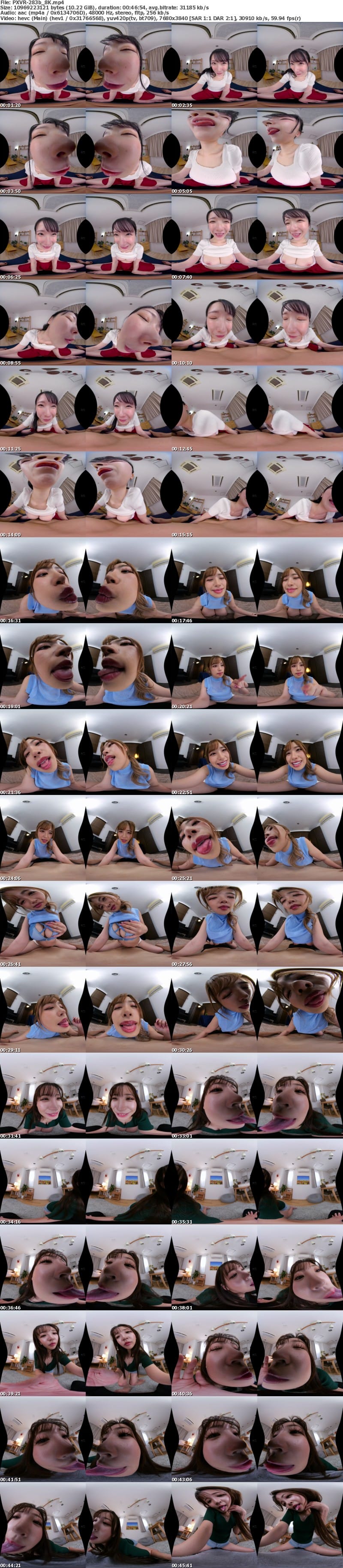 [VR] PXVR-283 【VR】美女8人のHな舌で顔がふやけるまで舐め回されるご褒美VR【8K】