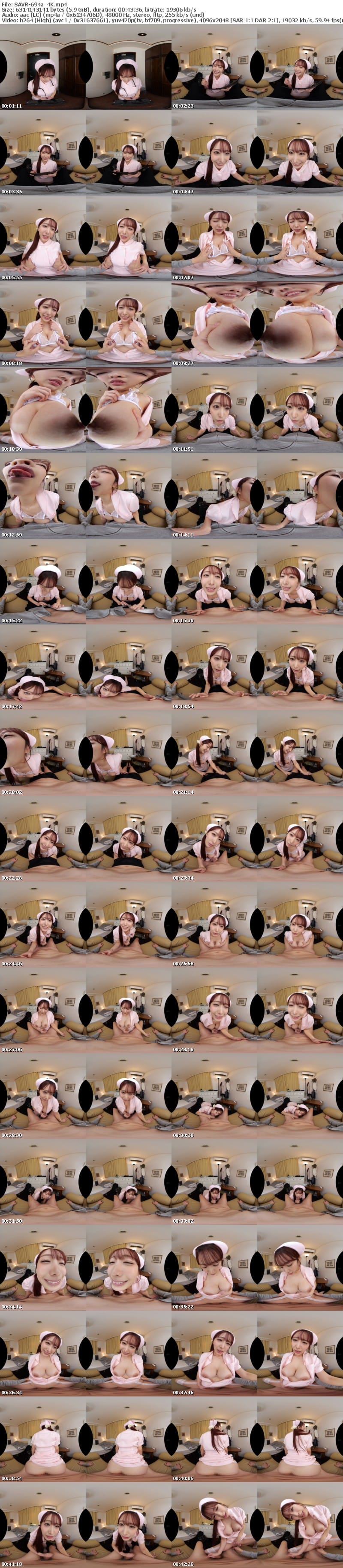 [VR] SAVR-694 【VR】以前入院していた頃の担当巨乳ナースが精子の量で健康状態をチェックしに来る中出し定期健診 弥生みづき