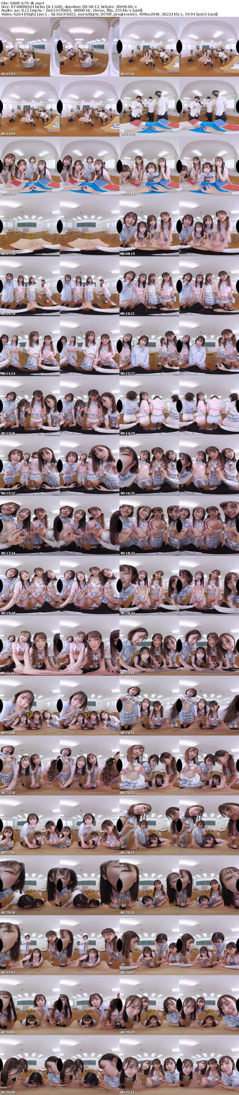 [VR] SAVR-679 【VR】ココが噂のヤリマン学園～臨時教員として採用された僕に襲いかかる生徒たち～ 絶品連続おしゃぶり誘惑テスト さつき芽衣 沙月恵奈 天然美月 渚みつき