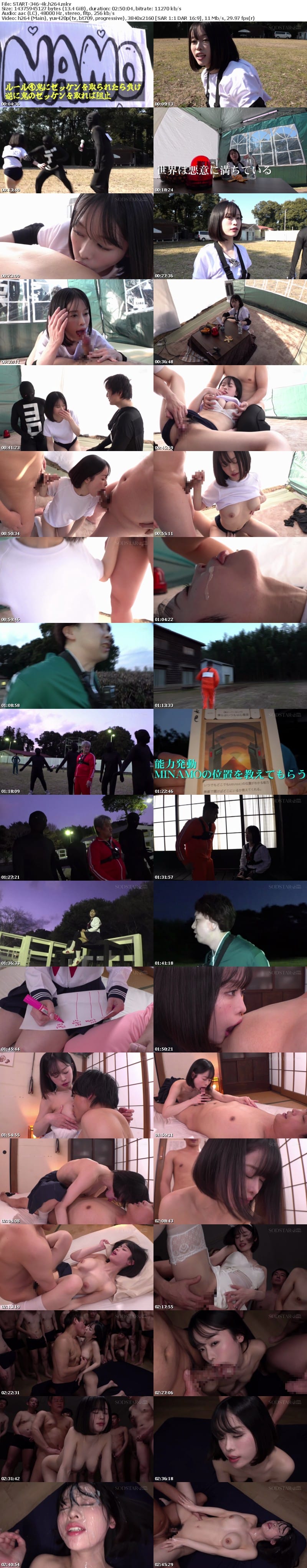 [4K resolution] START-346 MINAMOを追え！汗と涙の大追跡SEX 顔面射精合計29発！気づいたら大量ぶっかけ解禁しちゃいましたSP