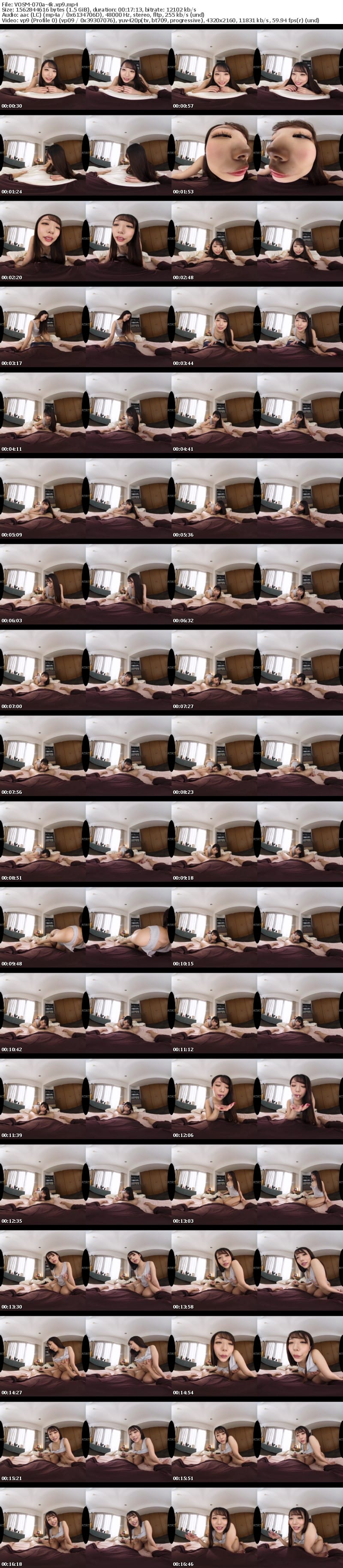 [VR] VOSM-070 【VR】HQ劇的超高画質 愛おし激カワ彼女と二人だけの甘～い癒やしラブいちゃ中出しSEX BEST 670分