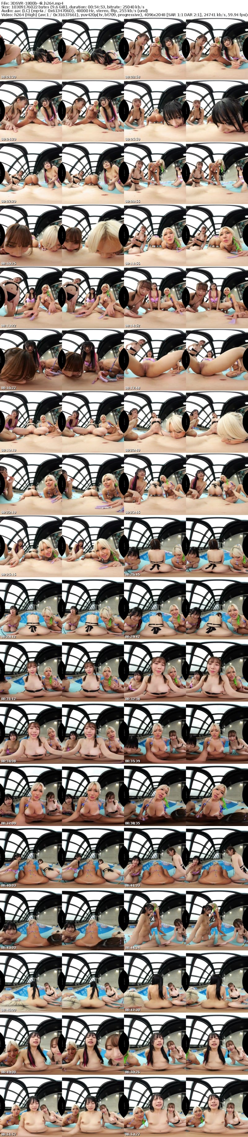 [VR] 3DSVR-1800 【VR】【8K】夏本番！ビキニギャルハーレム～プールを占領するビッ痴女お姉さんと、水中でも陸上でもぶっこ抜き逆4P～