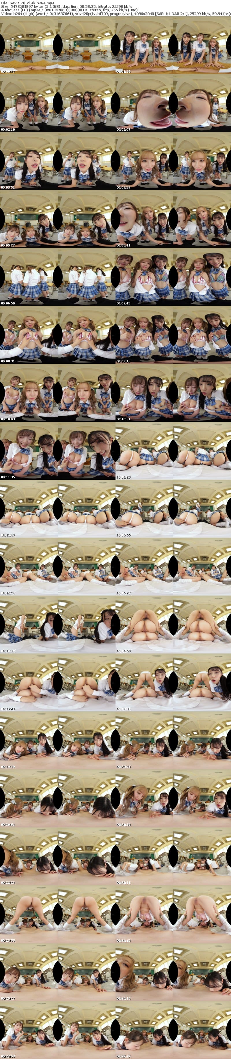 [VR] SAVR-703 【VR】オタクに優しいギャルたちは存在したんだ！！Tバック×騎乗位で連続射精おしりハーレムがスゴすぎて… 沙月恵奈 小那海あや 宮城りえ