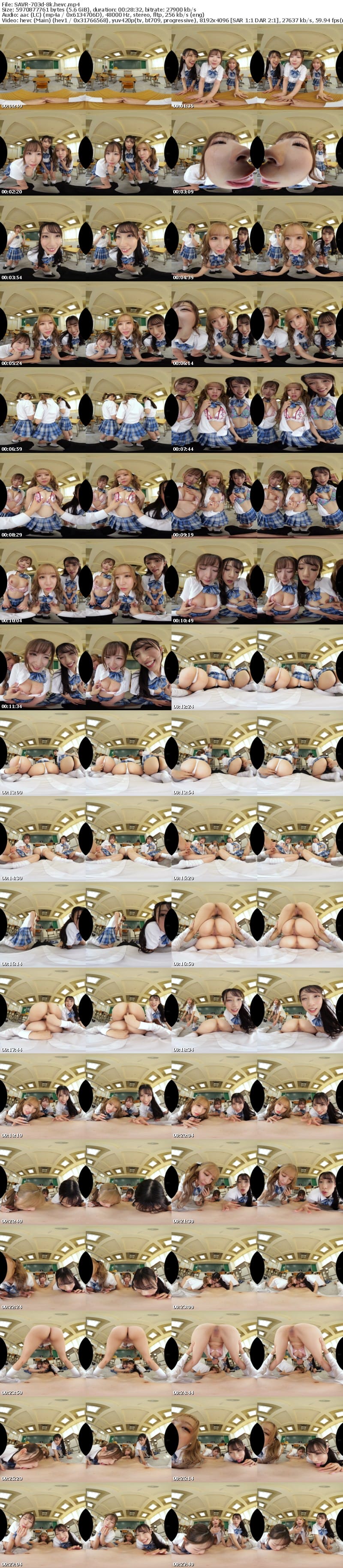 [VR] SAVR-703 【VR】オタクに優しいギャルたちは存在したんだ！！Tバック×騎乗位で連続射精おしりハーレムがスゴすぎて… 沙月恵奈 小那海あや 宮城りえ