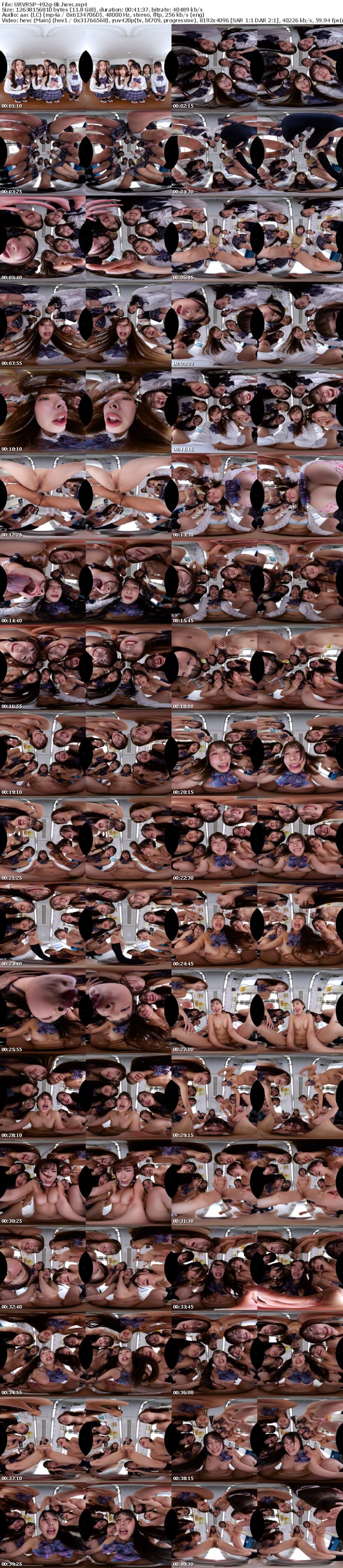 [VR] URVRSP-492 【VR】【8K VR】3年H組ハーレム美少女祭り！ 全員と生中出し放題SP学園祭！