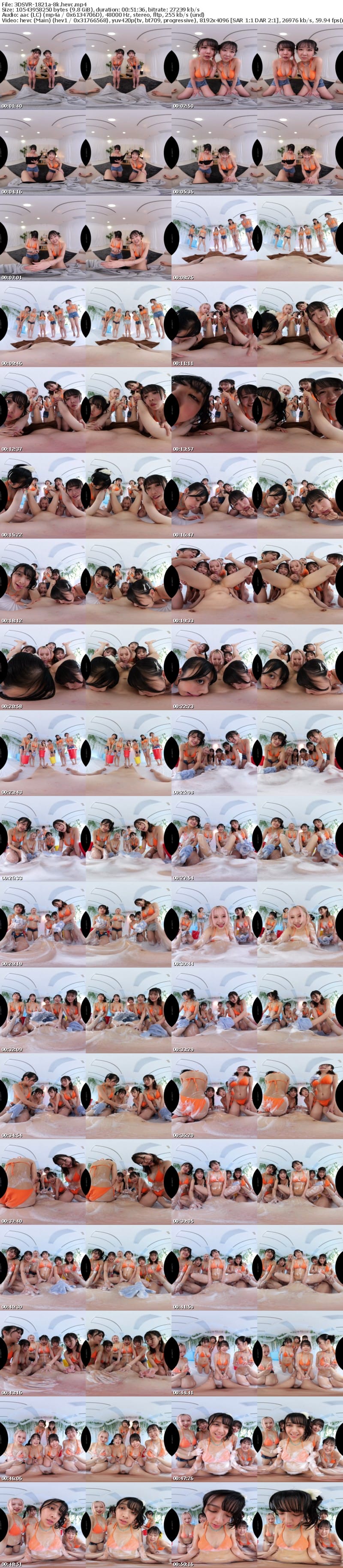 [VR] 3DSVR-1821 【VR】【8K】CHINPO WASH VR ビキニ整備士6人による全身淫乱点検 全身舐められ！洗われ！究極ハーレム