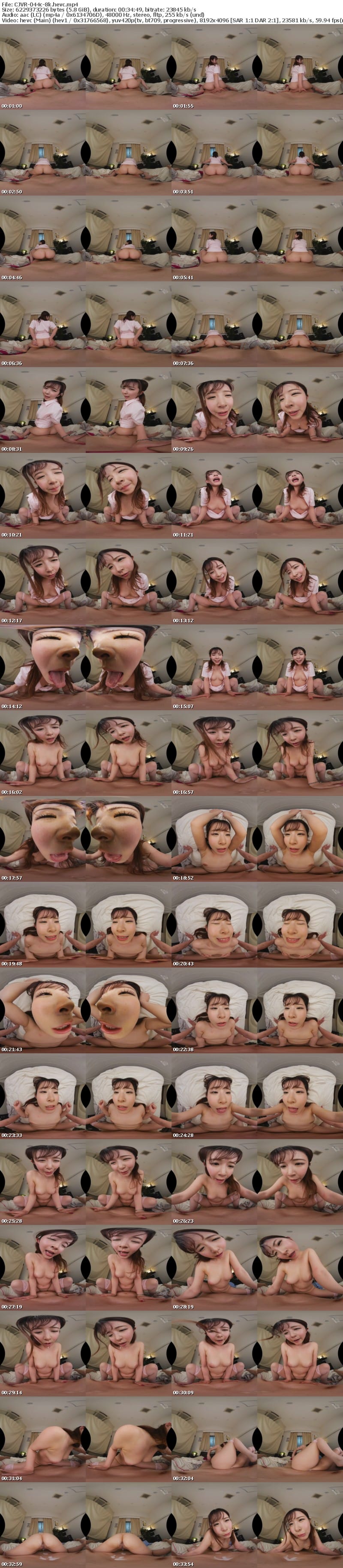 [VR] CJVR-044 【VR】えなちの美顔と抜かずのベロキスSEXで10発搾ってアゲル！射精しても愛液＆精液ごちゃ混ぜに腰振り続ける逆NTRナース 沙月恵奈