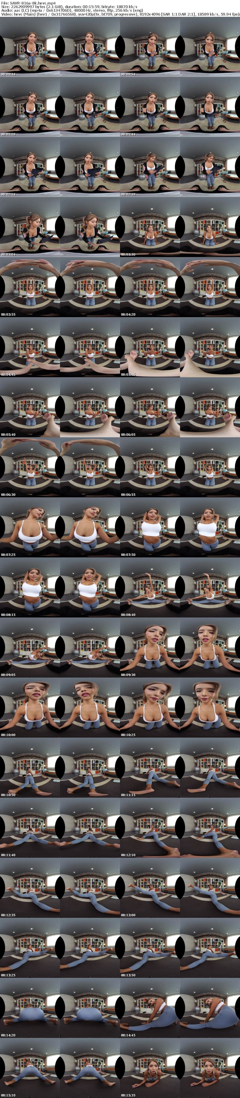 [VR] SAVR-816 【VR】鍛えられたギアチェン騎乗位で連続射精！！性欲モンスター×黒ギャルトレーナーの黒光り巨尻杭打ちレッスン 黒咲華