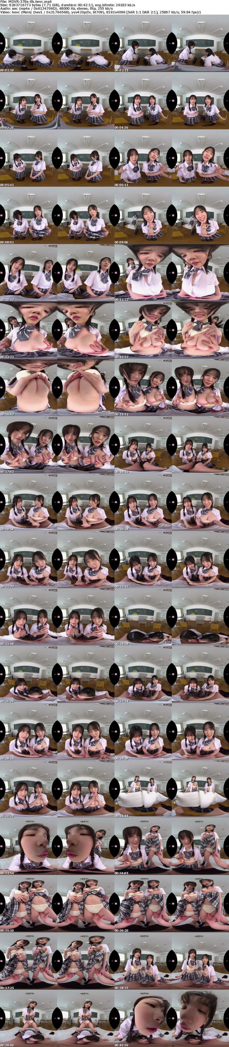 [VR] MDVR-378 【VR】ちょっぴりおバカさん2人 補習に呼んだら…すぐ飽きちゃって色仕掛けで逆補習！？校舎で生徒と大胆セックス ももか、ゆの、ボクの不純すぎる夏休み 泉ももか 桜ゆの