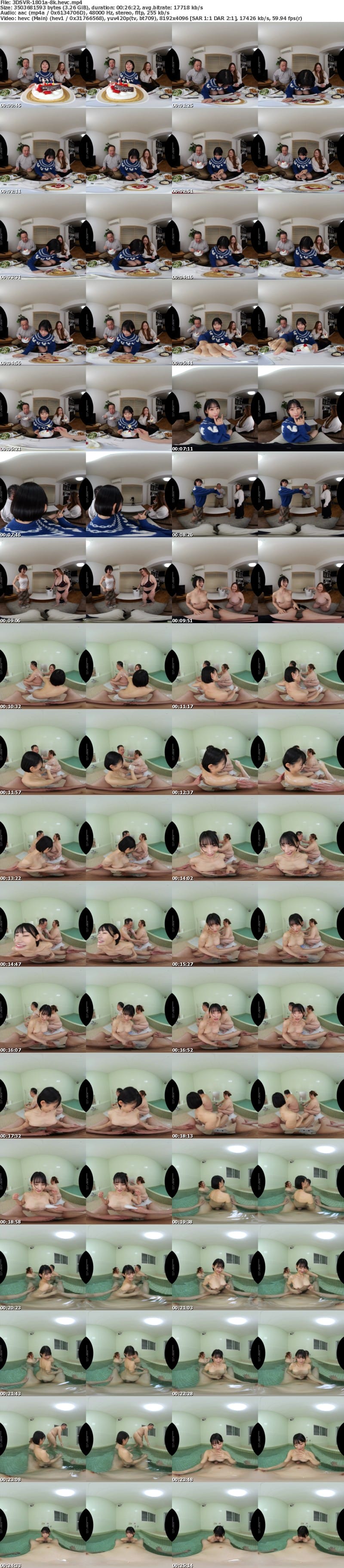 [VR] 3DSVR-1801 【VR】【8K】家族で一家風呂。姉の身体が思ったより発育していて興奮してしまった 宮島めい
