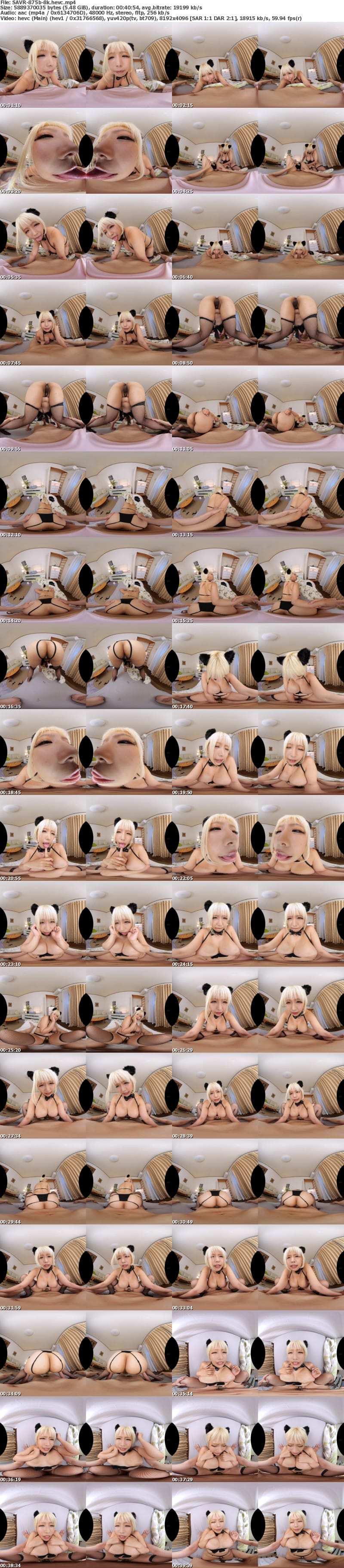 [VR] SAVR-875 【VR】爆乳の黒猫ちゃんにペロペロされて。大きなおっぱいを揺らし甘えてくる最高の生活。 乙アリス