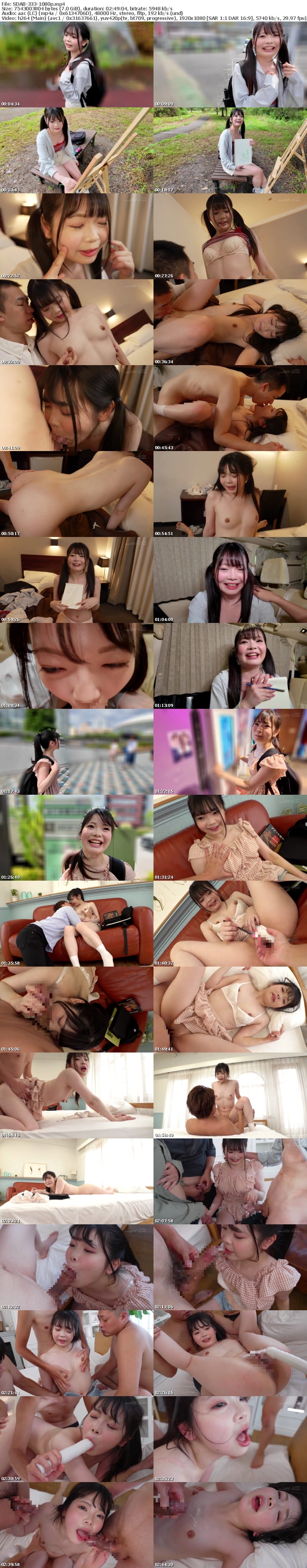 SDAB-333 知りたい感じたい『精子を飲んでみたい』うるうるな瞳と真っ白肌の東北っ娘。あくなき探求心を持つ元美術部の少女は念願の精飲SEXで本能を剥き出しにする。岩手県花巻市在住 結川ひより 18歳AVデビュー