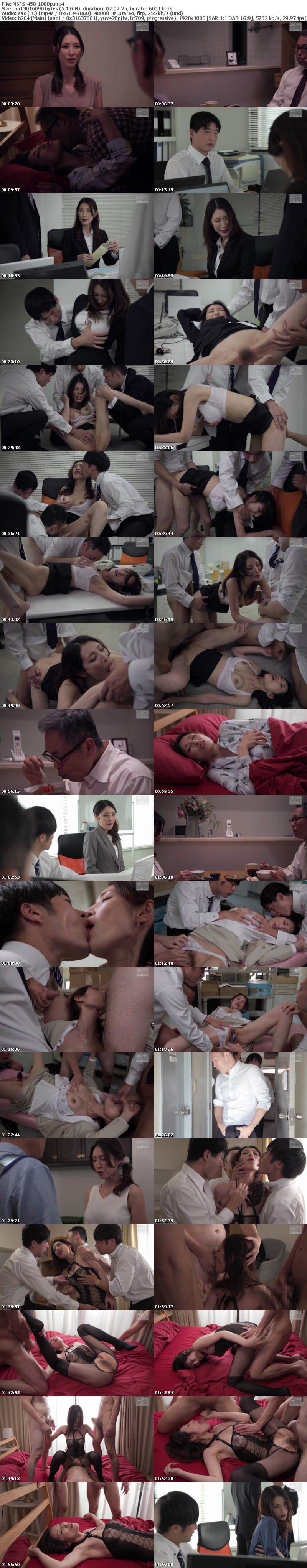 NSFS-450 美しいおばさんの体験談 若いデカチンの男たちにまわされて悶絶してしまった私3 葉月保奈美