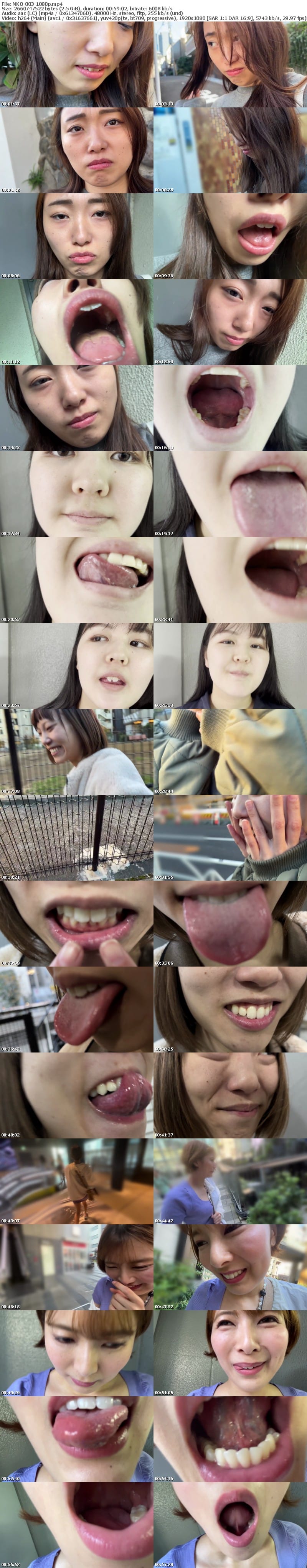 NKO-003 【特価】口腔観察VOL.3 4名59分お買い得セット