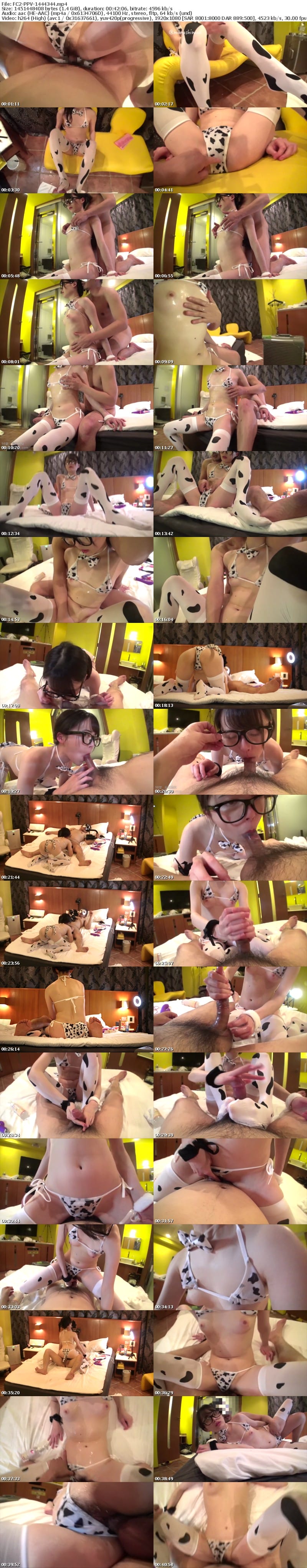 FC2 PPV 1444344 【数量限定2980pt→1980pt】美少女JD由香 アニマル水着コスで店外フル裏オプション　現役JD由香19歳の純白な透き通る肌　牛柄マイクロビキニで生ハメ大量発射 購入特典あり