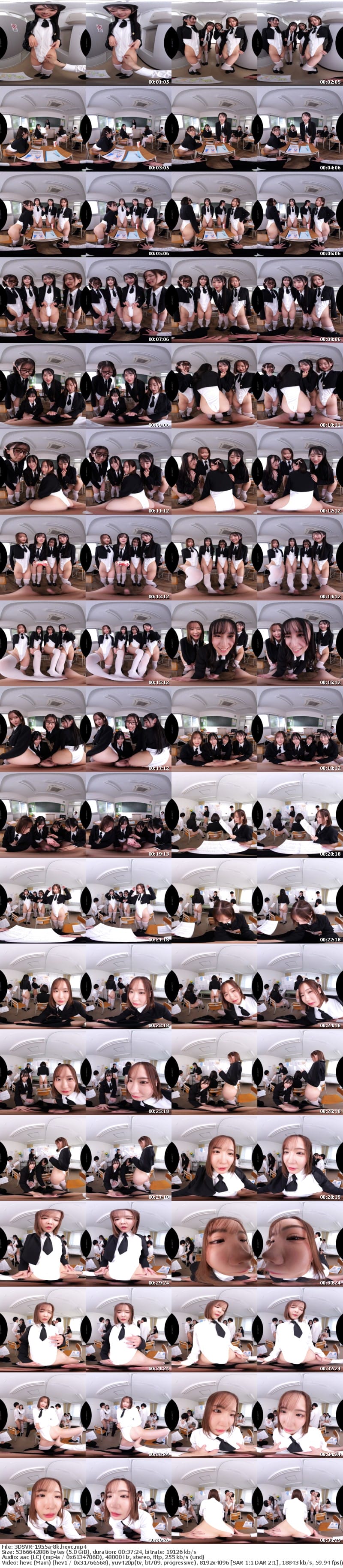 [VR] 3DSVR-1955 【VR】【8K】私立ハイレグ学園 性処理学科 ～クラスメイト同士で性器を触りあい。真剣に性処理を学ぶVR～