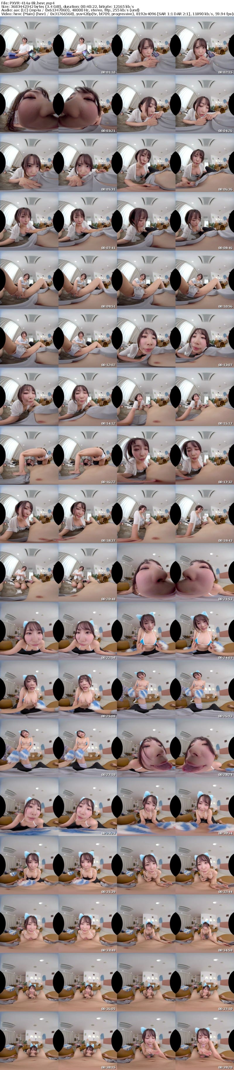 [VR] PXVR-414 【VR】超絶美女が鼻先20センチ！！マンネリ彼氏を猫コス彼女がニャンニャン誘惑し発情密着無限搾精するイチャラブ生交尾！！ 那賀崎ゆきね【8K】