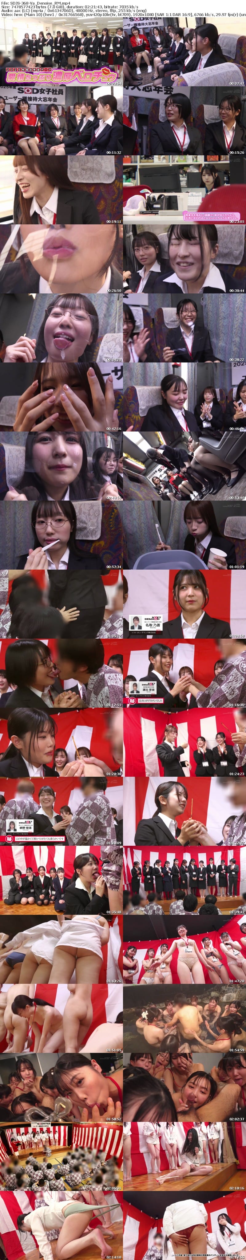 [Reducing Mosaic] SDJS-368-V 【特典版】SOD女子社員11名が愛情たっぷり濃厚ベロチュウで癒します！ディープキス（*´ε‘*）チュッチュ忘年会888分 時間内無制限で射精挿入し放題超乱交＆個別性接待SEXでみーんな気持ち良くなれました